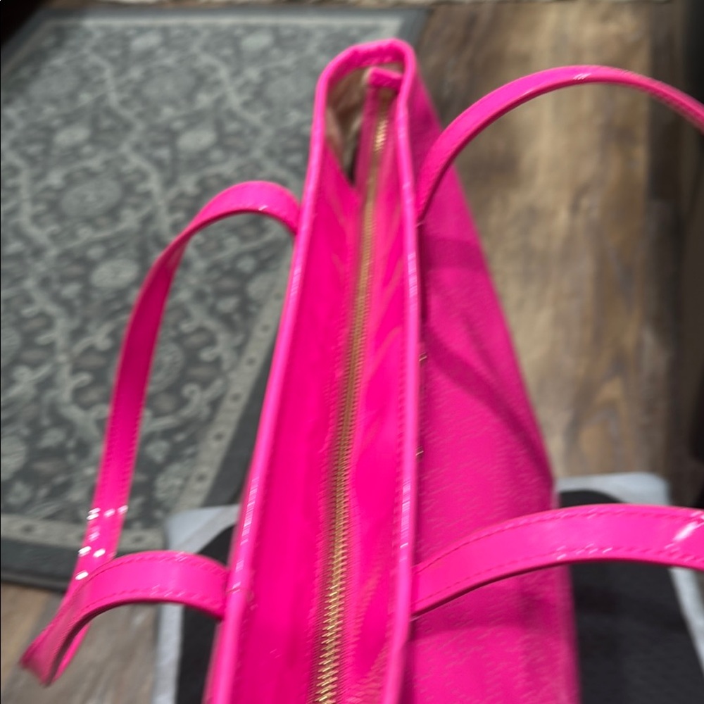 Kate Spade Pink Nylon Tote with Glossy Finish - Picture 8 of 11